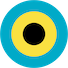 Roundel of Bahamas air force