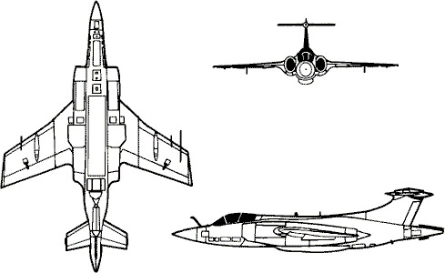 3-view profile of Buccaneer