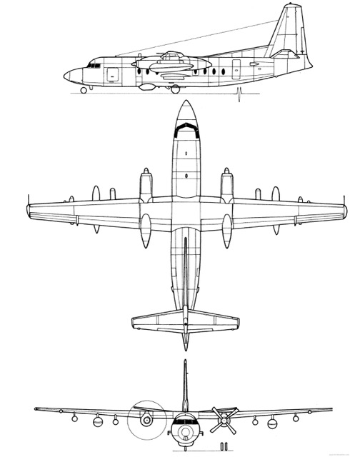 3-view profile of F27 Friendship