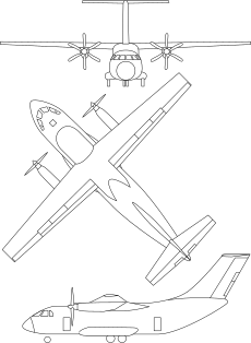 3-view profile of Il-112