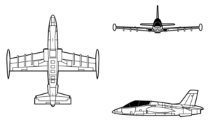 3-view profile of MB-339