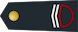 1ste korporaal-chef / 1er caporal-chef insignia