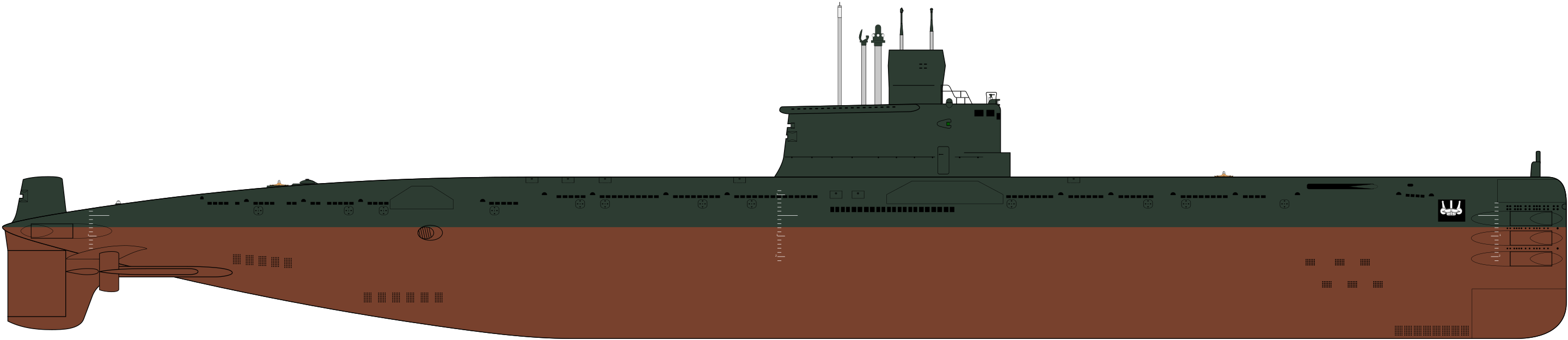 Type 035-class silhouette