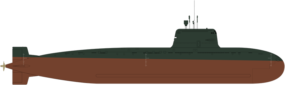 Type 039A-class silhouette