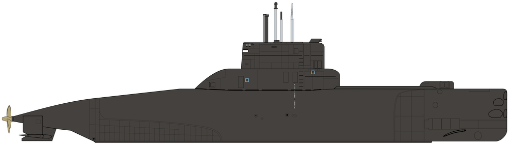 Type 205-class silhouette