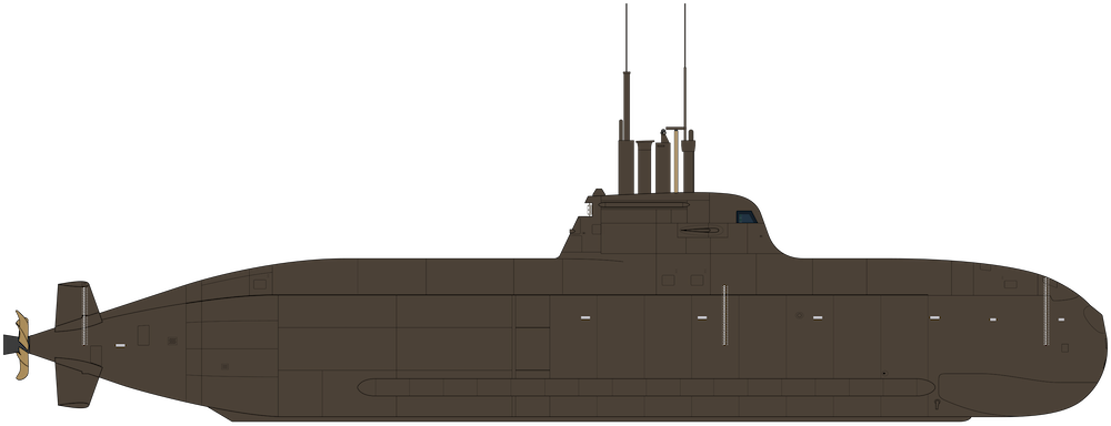 Type 212-class silhouette